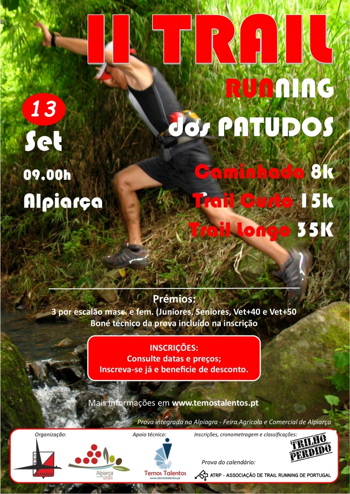 Cartaz do Trail dos Patudos 2015