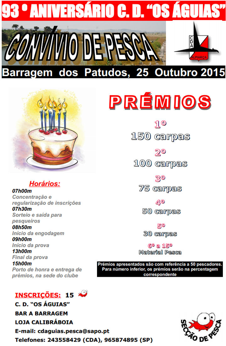 Cartaz do Convívio de Pesca