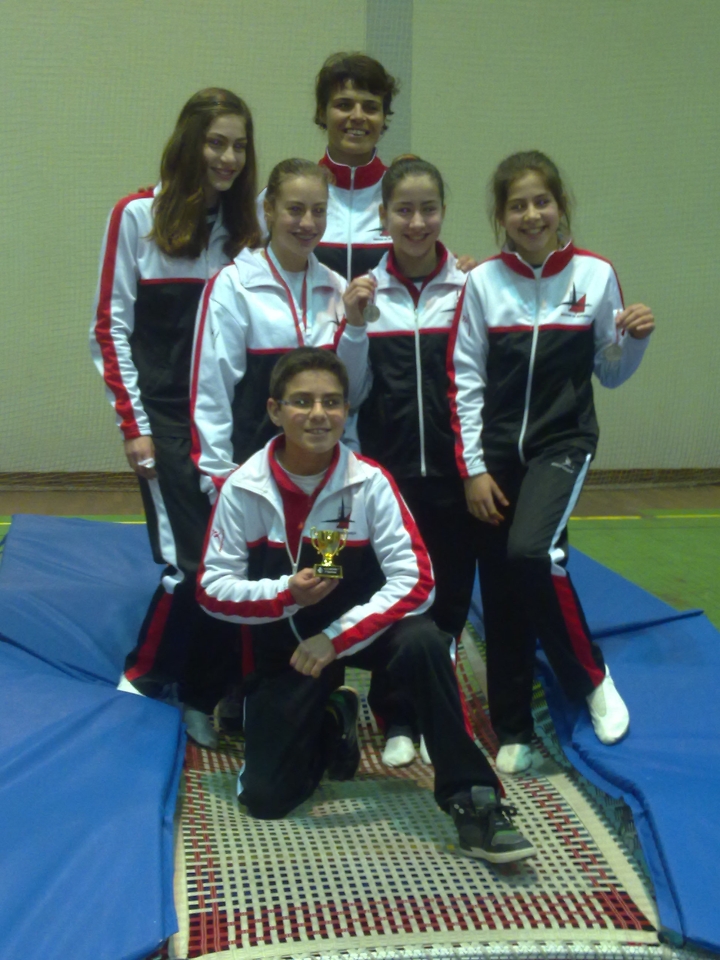 Águias no Campeonato Distrital de Duplo Mini Trampolim