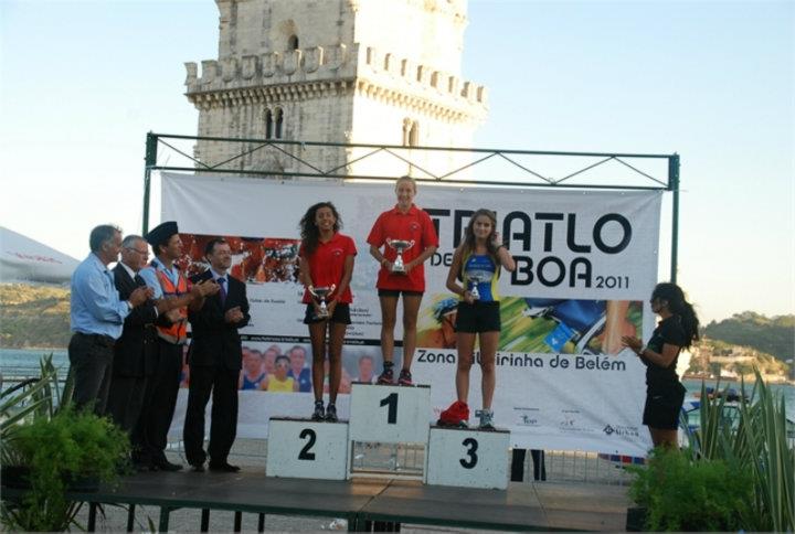 Pódio Triatlo da Mulher